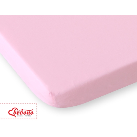 Cotton Baby Cot Sheet 140x70cm pink