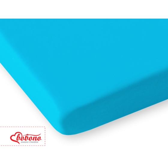 Cotton Baby Cot Sheet 140x70cm turquoise
