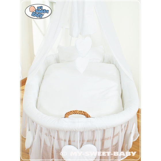 Cover set 4 pcs for Moses Basket/ Wicker crib no. 59582-123 or 79582-123