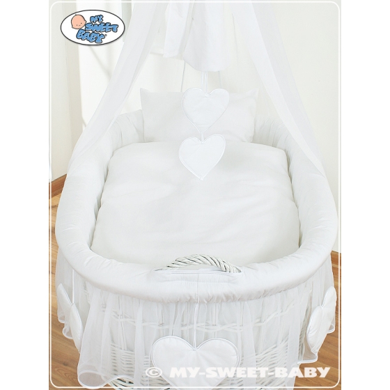 Cover set 4 pcs for Moses Basket/ Wicker crib no. 59582-123 or 79582-123