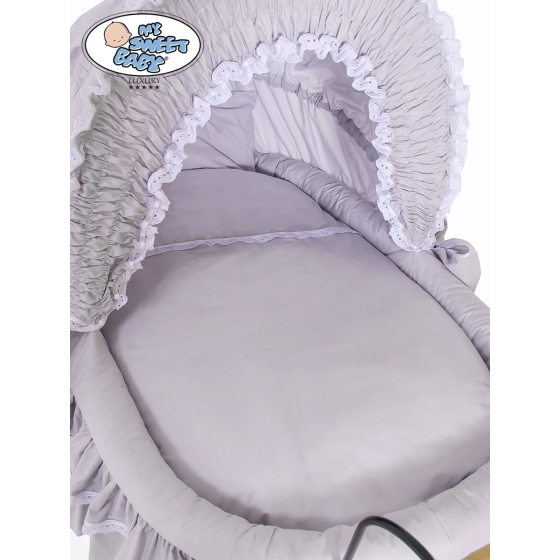 Cover set 4 pcs for Moses Basket/ Wicker crib Victoria no. 2100-370 or 72100-370