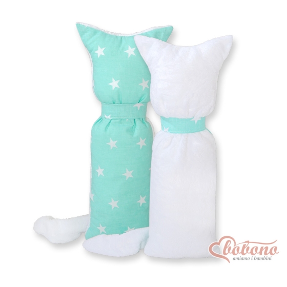 Cuddly cat double-sided- Mint stars