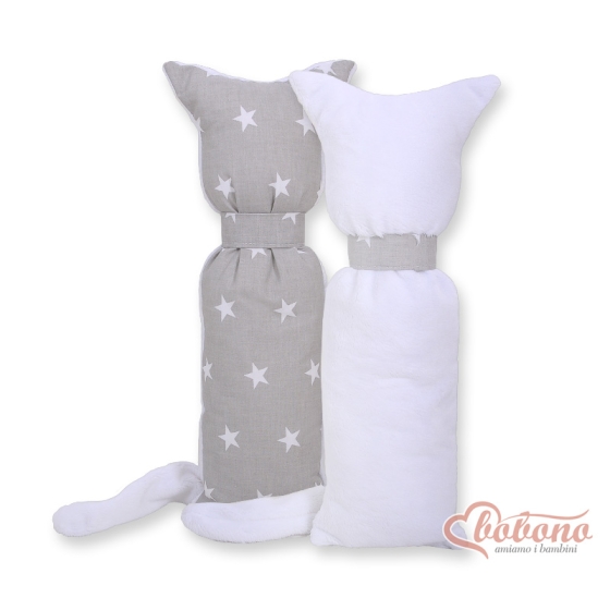 Cuddly cat double-sided-Simple Stars gray