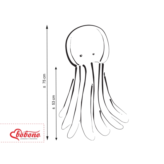 Cuddly octopus - honey yellow