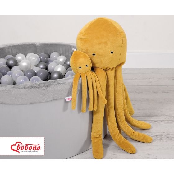 Cuddly octopus - honey yellow