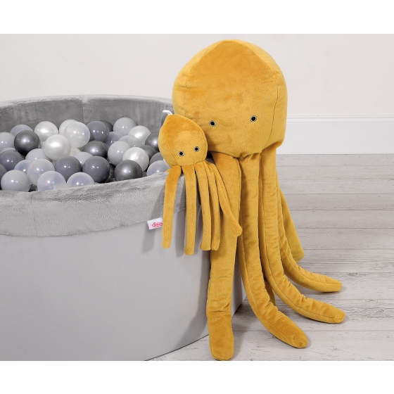 Cuddly octopus - honey yellow