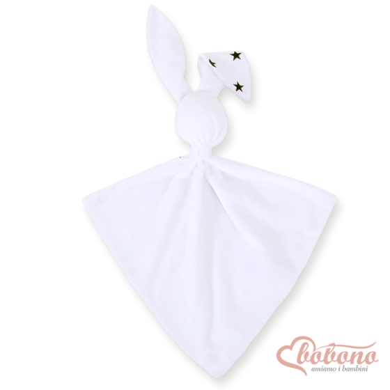 Cuddly rabbit double-sided- Black stars