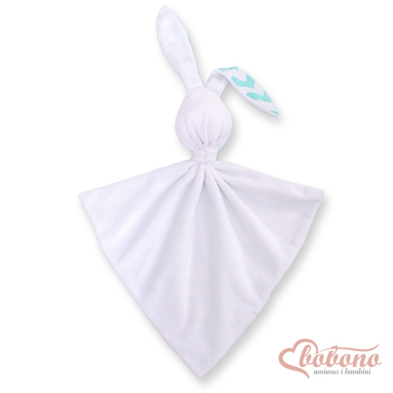 Cuddly rabbit double-sided- Chevron mint
