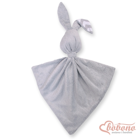 Cuddly rabbit double-sided-Simple chevron gray