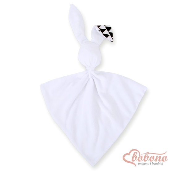 Cuddly rabbit double-sided- triangles black