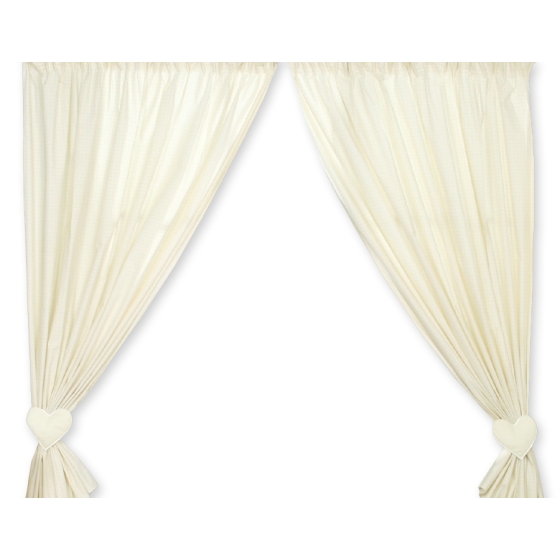 Curtains for baby room- Bear with bow cream