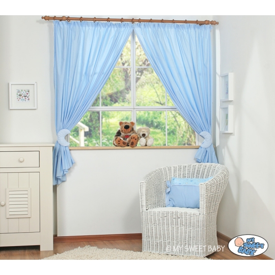 Curtains for baby room- Good night blue