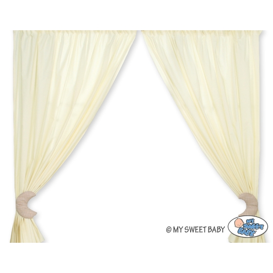 Curtains for baby room- Good night brown