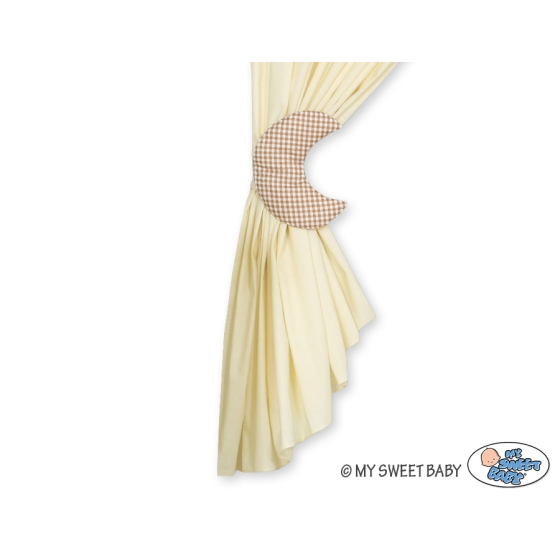 Curtains for baby room- Good night brown