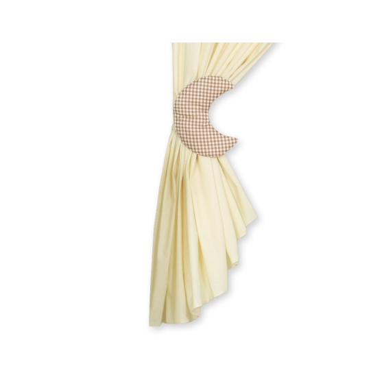 Curtains for baby room- Good night brown