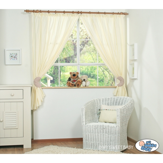 Curtains for baby room- Good night brown