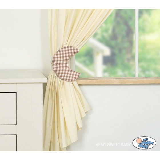 Curtains for baby room- Good night brown