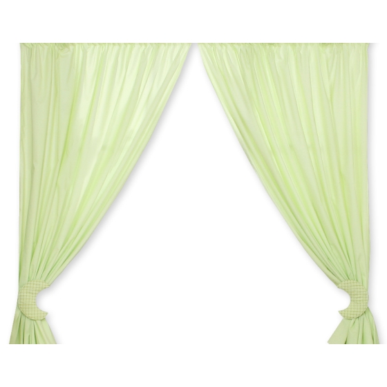 Curtains for baby room- Good night green