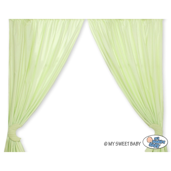 Curtains for baby room- Good night green