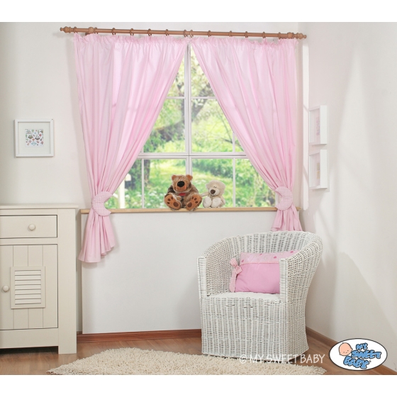 Curtains for baby room- Good night pink