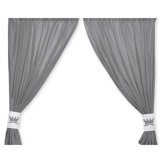 Curtains for baby room- Little Prince/Princess anthracite