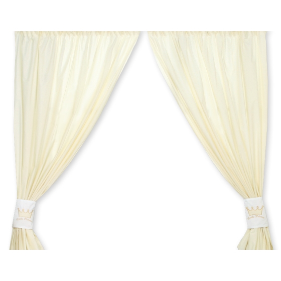 Curtains for baby room- Little Prince/Princess cream