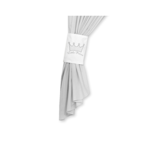Curtains for baby room- Little Prince/Princess gray