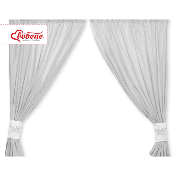 Curtains for baby room- Little Prince/Princess gray