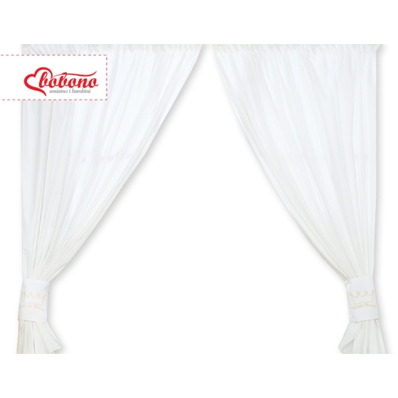 Curtains for baby room- Little Prince/Princess white