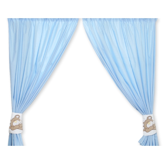 Curtains for baby room- Teddy Bear Baranaba blue