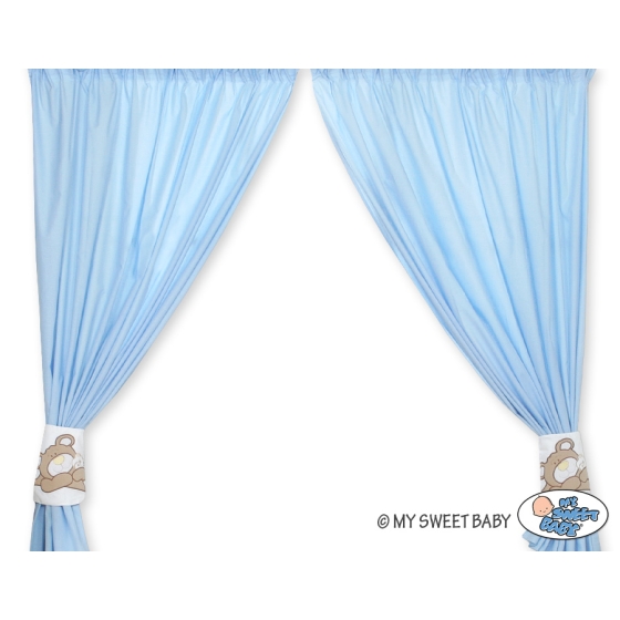 Curtains for baby room- Teddy Bear Baranaba blue