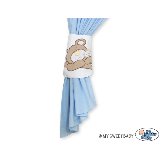Curtains for baby room- Teddy Bear Baranaba blue
