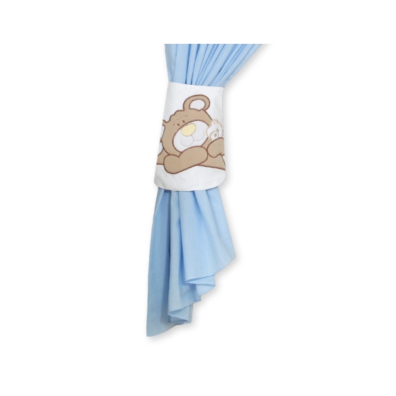 Curtains for baby room- Teddy Bear Baranaba blue