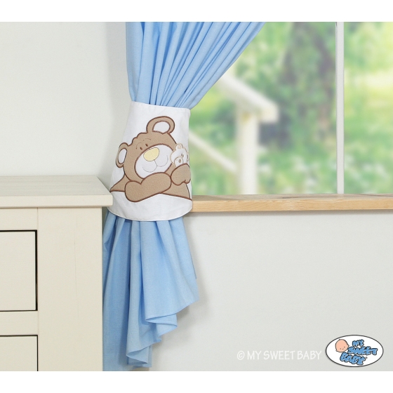 Curtains for baby room- Teddy Bear Baranaba blue