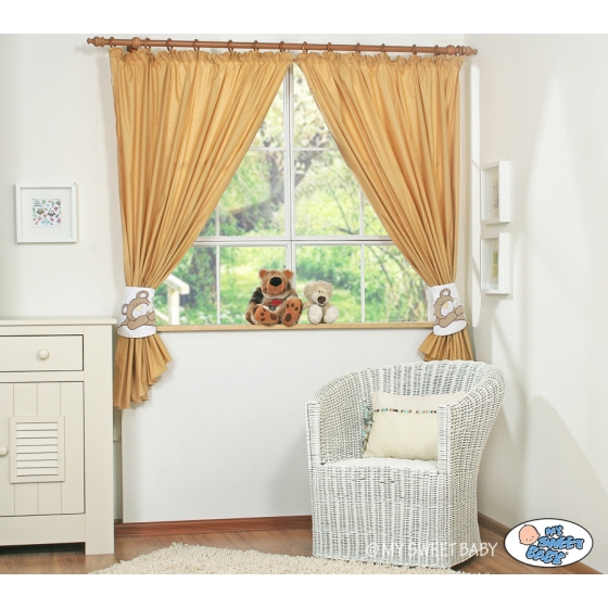 Curtains for baby room- Teddy Bear Baranaba brown