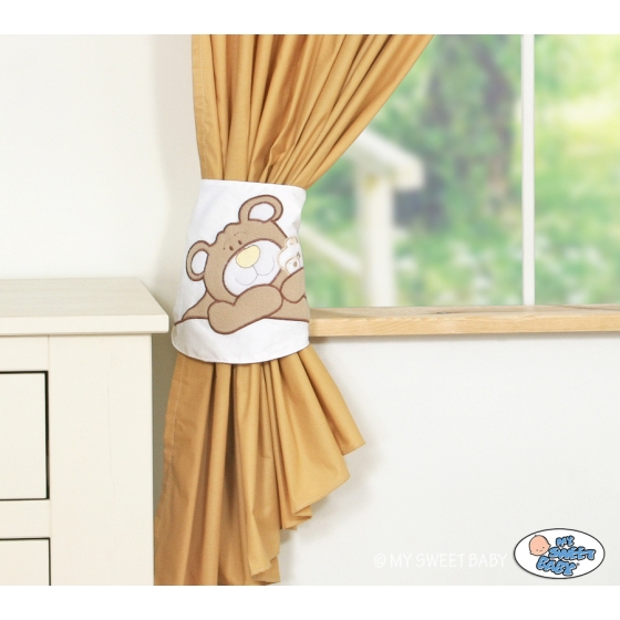 Curtains for baby room- Teddy Bear Baranaba brown