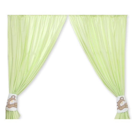 Curtains for baby room- Teddy Bear Baranaba green