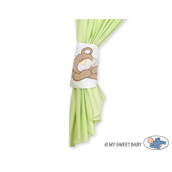 Curtains for baby room- Teddy Bear Baranaba green