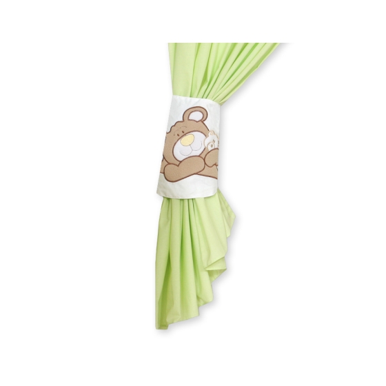 Curtains for baby room- Teddy Bear Baranaba green