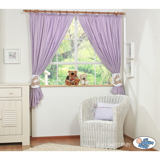 Curtains for baby room- Teddy Bear Baranaba lilac