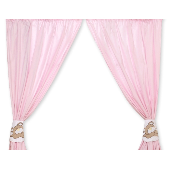 Curtains for baby room- Teddy Bear Baranaba pink