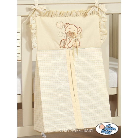 Diaper bag- Bear with bow cream