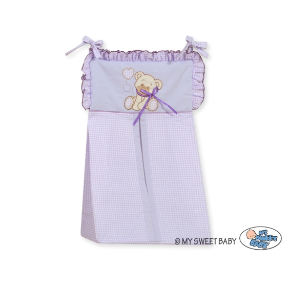 Diaper bag- Bear with bow lilac