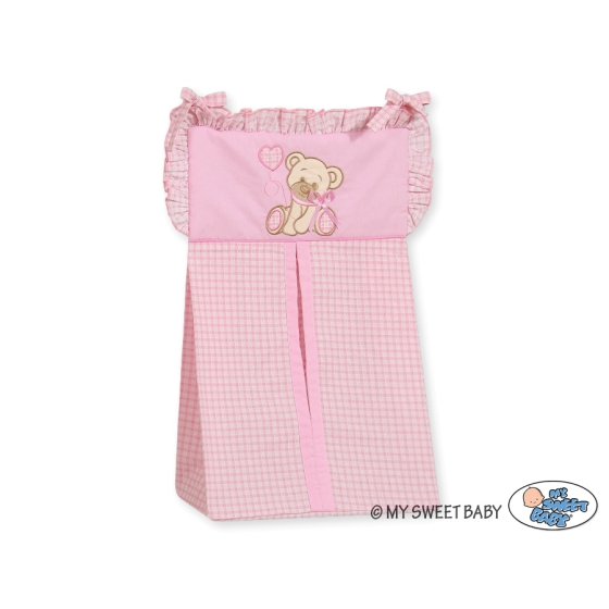 Diaper bag- Bear with bow pink