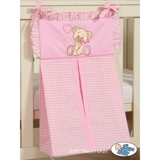 Diaper bag- Bear with bow pink
