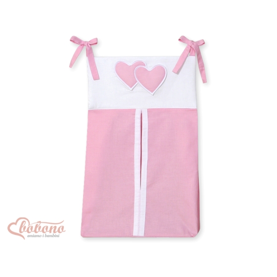 Diaper bag for Girl- Hanging Hearts pink