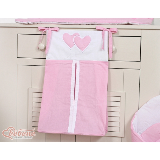 Diaper bag for Girl- Hanging Hearts pink