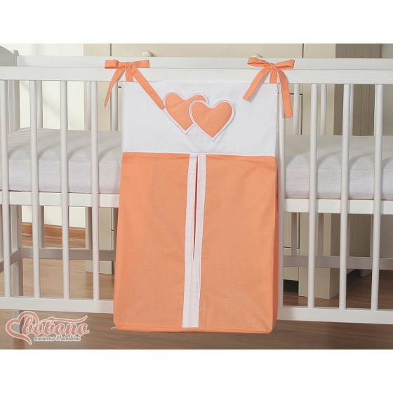 Diaper bag- Hanging Hearts orange