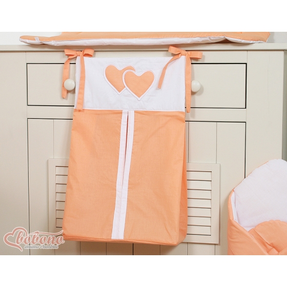 Diaper bag- Hanging Hearts orange