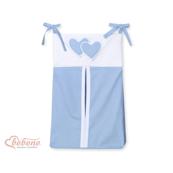 Diaper Nappy bag for Boy - Hanging Hearts blue
